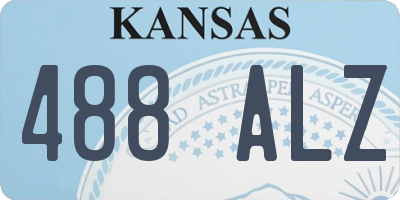 KS license plate 488ALZ