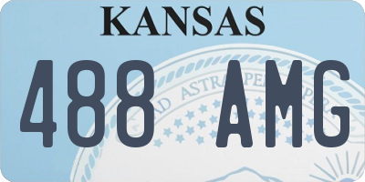 KS license plate 488AMG