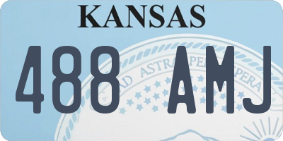 KS license plate 488AMJ