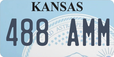 KS license plate 488AMM