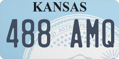 KS license plate 488AMQ