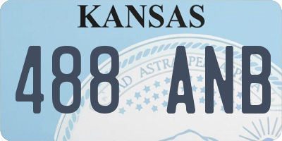 KS license plate 488ANB