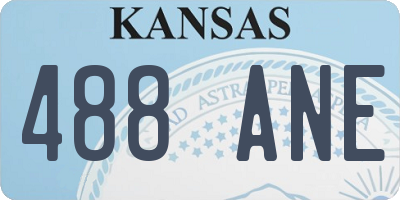 KS license plate 488ANE