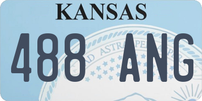 KS license plate 488ANG