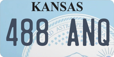 KS license plate 488ANQ