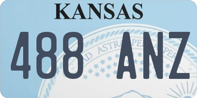 KS license plate 488ANZ