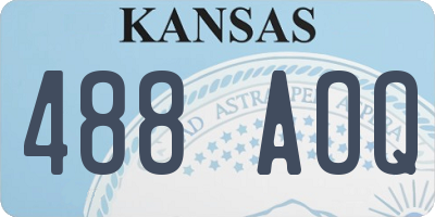 KS license plate 488AOQ