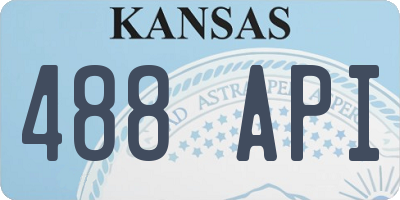 KS license plate 488API