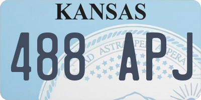 KS license plate 488APJ