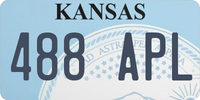 KS license plate 488APL