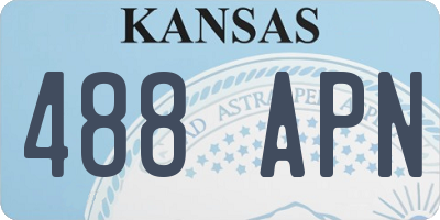 KS license plate 488APN