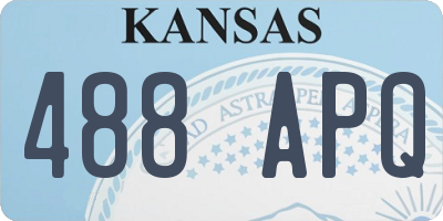 KS license plate 488APQ