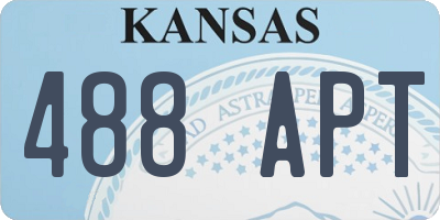 KS license plate 488APT