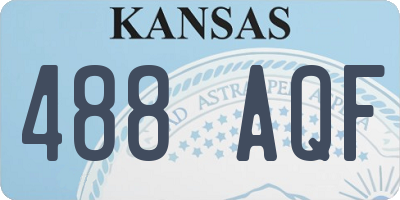KS license plate 488AQF