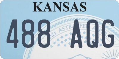 KS license plate 488AQG