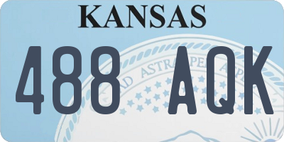 KS license plate 488AQK