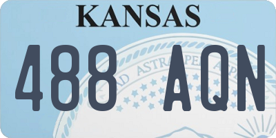 KS license plate 488AQN