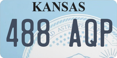 KS license plate 488AQP