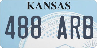 KS license plate 488ARB