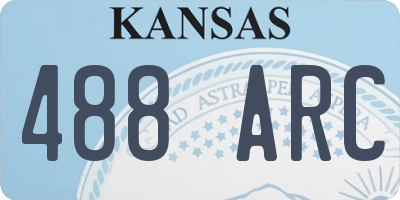 KS license plate 488ARC