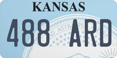 KS license plate 488ARD
