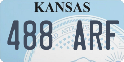 KS license plate 488ARF