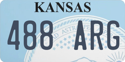 KS license plate 488ARG
