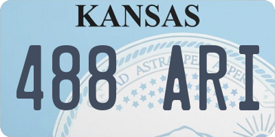 KS license plate 488ARI
