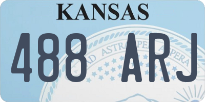 KS license plate 488ARJ