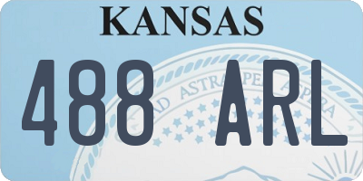KS license plate 488ARL