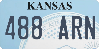 KS license plate 488ARN
