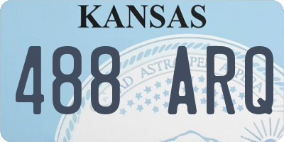 KS license plate 488ARQ