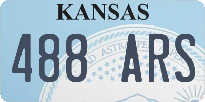 KS license plate 488ARS