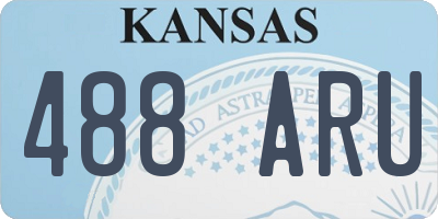 KS license plate 488ARU