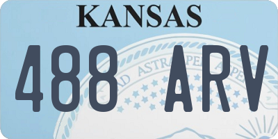 KS license plate 488ARV