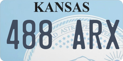 KS license plate 488ARX