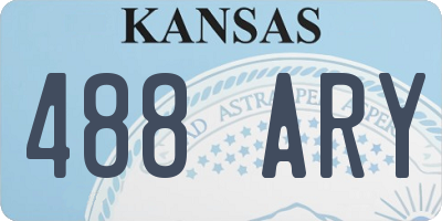 KS license plate 488ARY