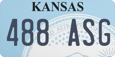 KS license plate 488ASG