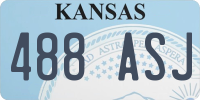 KS license plate 488ASJ