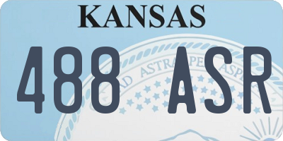 KS license plate 488ASR