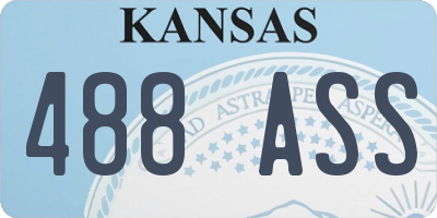 KS license plate 488ASS