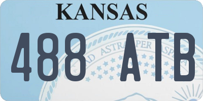 KS license plate 488ATB
