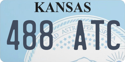 KS license plate 488ATC