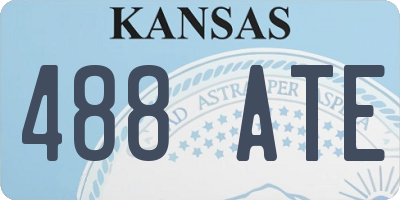 KS license plate 488ATE