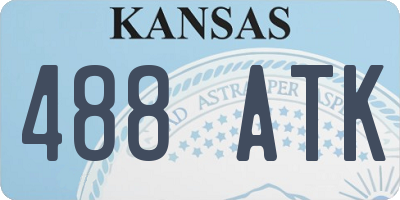 KS license plate 488ATK