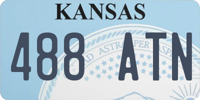 KS license plate 488ATN