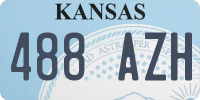 KS license plate 488AZH