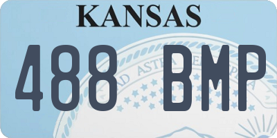 KS license plate 488BMP