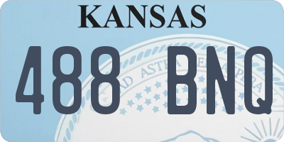 KS license plate 488BNQ