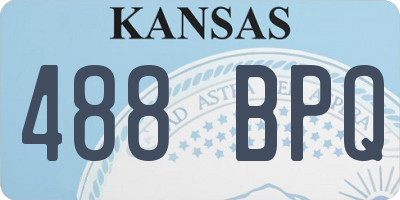 KS license plate 488BPQ